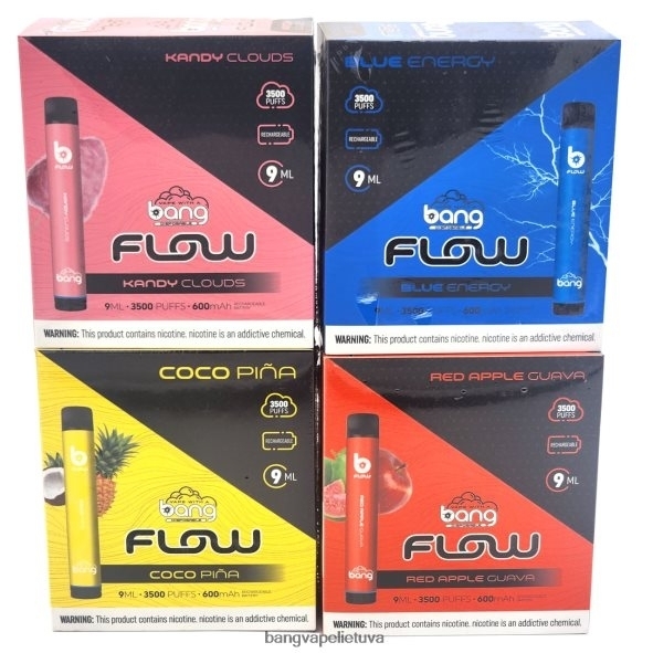 Bang Vape Flow 3500 įkvėpimų (10 vnt.) - HF460N37 Bang Vape Flavors vienkartiniai