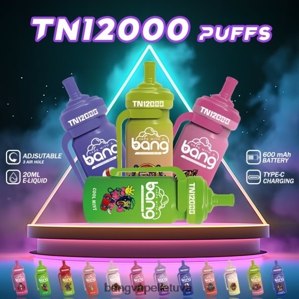 Bang Vape TN12000 ankštis su tinklelio ritė - HF460N5 Bang Disposable Vape Review vienkartiniai