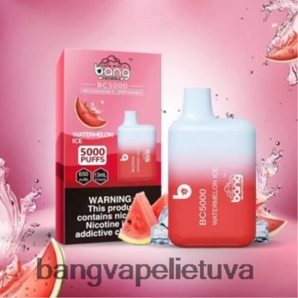 Bang Vape Box BC5000 5% nic 5000 pūtimų c tipo įkraunamas rašiklis - HF460N9 Bang Box Vape Flavors vienkartiniai