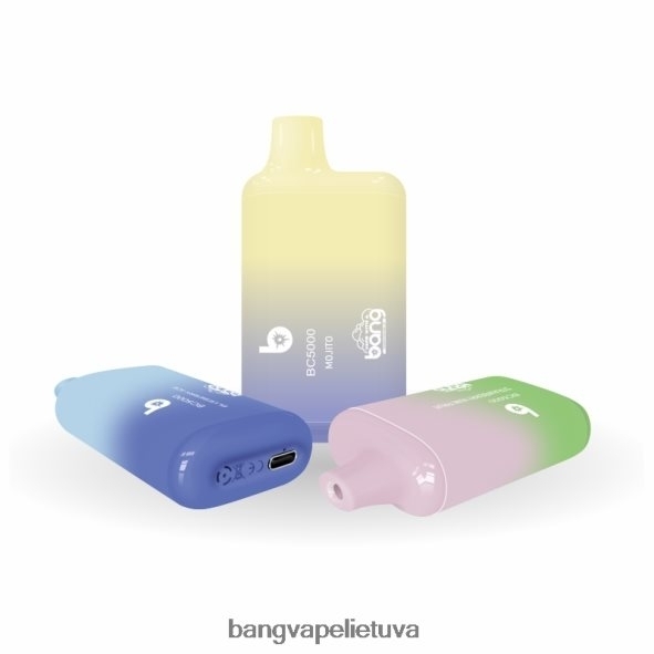 Bang Vape Box BC5000 5% nic 5000 pūtimų c tipo įkraunamas rašiklis - HF460N9 Bang Box Vape Flavors vienkartiniai