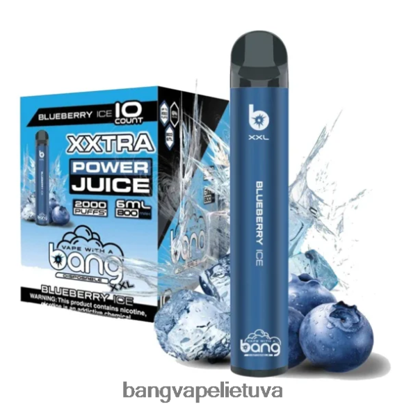 Bang Vape XXL 2000 išpūtimų - HF460N14 Bang Disposable Vape Flavors mėlynių ledų