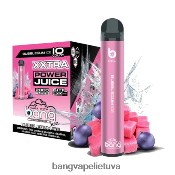 Bang Vape XXL 2000 išpūtimų - HF460N15 Bang Disposable Vape Review burbuliukų ledas