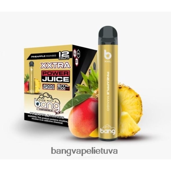 Bang Vape XXL 2000 išpūtimų - HF460N21 Bang Vape Lietuva ananasų mango