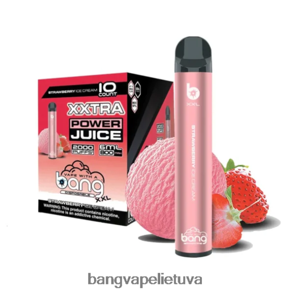 Bang Vape XXL 2000 išpūtimų - HF460N23 Vape Gang Lietuva braškiniai ledai 🍦
