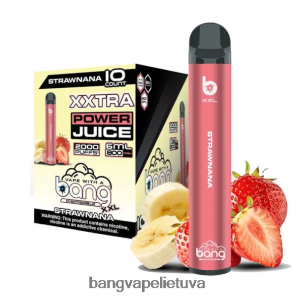 Bang Vape XXL 2000 išpūtimų - HF460N25 Bang Disposable Vape Review strawnana
